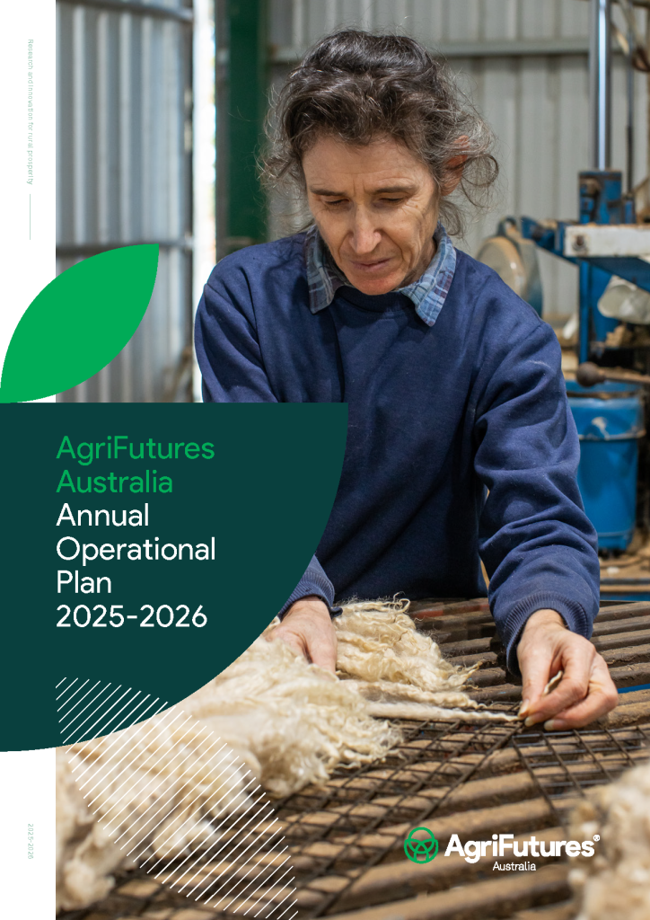 AgriFutures Australia Annual Operational Plan 2025-2026 Cover
