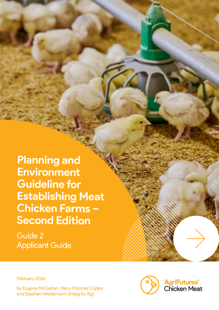 Cover of Planning and Environment Guideline for Establishing Meat Chicken Farms Second Edition - Guide 2 Applicant Guide